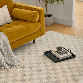 Murray 8 x 10 Wool Rug - Checkered Gray