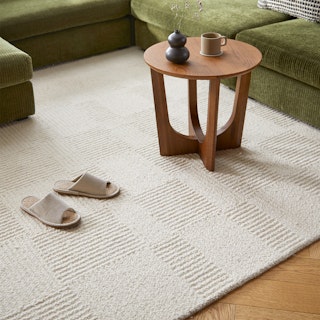 Clyde 8 x 10 Wool Rug - Textured Ivory