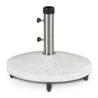 Solina Wheeled Umbrella Base - White Terrazzo