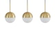 Ardeo Brass Pendant Lamp Set - Gallery View 1 of 6.