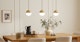Ardeo Brass Pendant Lamp Set - Gallery View 2 of 6.