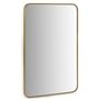 Mansfield Rectangular Wall Mirror - Brass