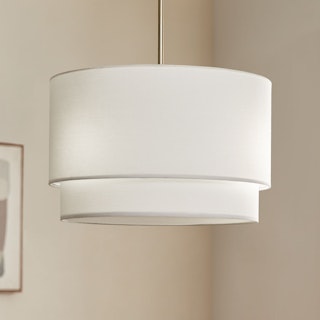 Zebu Linen Pendant Lamp - Ecru 