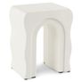 Bixby Outdoor Concrete Side Table - Natural White