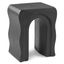 Bixby Outdoor Concrete Side Table - Sea Black - Gallery View 1 of 4.