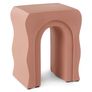 Bixby Outdoor Concrete Side Table - Ochre Brown
