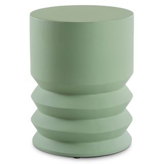 Pindo Outdoor Concrete Side Table - Khaki Green