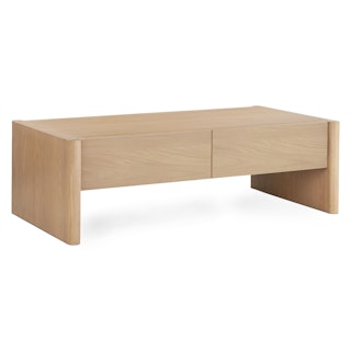 Torme 48" Storage Coffee Table - White Oak