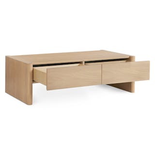 Torme 48" Storage Coffee Table - White Oak