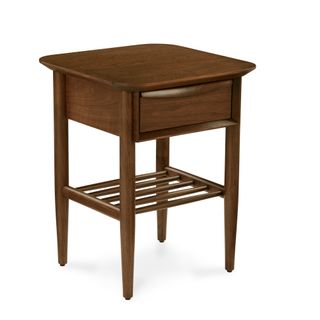 Lenia Storage Side Table - Walnut