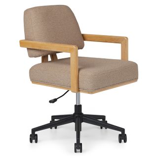 Aquila Office Chair - Sandstone Wool Bouclé