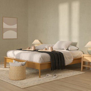 Pactera King Bed - Oak