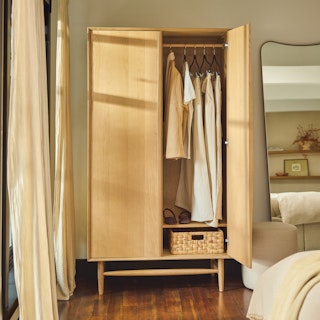 Lenia Armoire - White Oak