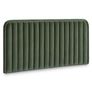 Rolph King Velvet Headboard - Plush Pacific Green