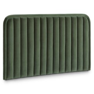 Rolph Queen Velvet Headboard - Plush Pacific Green