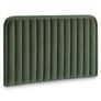 Rolph Queen Velvet Headboard - Plush Pacific Green