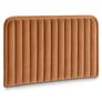 Rolph Queen Velvet Headboard - Plush Pacific Rust