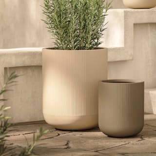 Reya Limestone Cream Large Planter