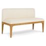 Rosin 53" Armless Banquette - Oak and Sand Ivory