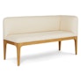 Rosin 56.75" Right Corner Banquette - Oak and Sand Ivory