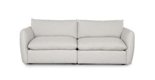 Leigh Silver Ivory 92" Modular Sofa