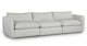 Leigh Silver Ivory 132" Modular Sofa - Gallery View 3 of 9.