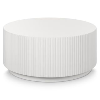 Nordens 35.5" Concrete Coffee Table - Soft White