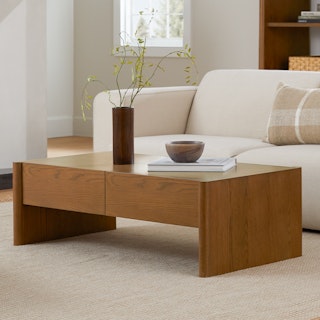 Torme 48" Storage Coffee Table - Smoked Oak