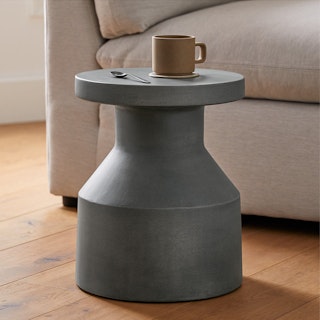 Cabeo Concrete Gray Short Side Table