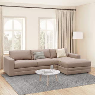 Riley 118.5" Right Sectional - Napa Quartz