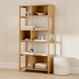 Mysen 34" Tall Bookcase - Natural Oak