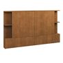 Kouva Queen Storage Headboard - Smoked Oak