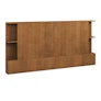 Kouva King Storage Headboard - Smoked Oak