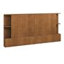 Kouva King Storage Headboard - Smoked Oak