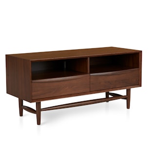 Lenia 42" Low Media Unit - Walnut