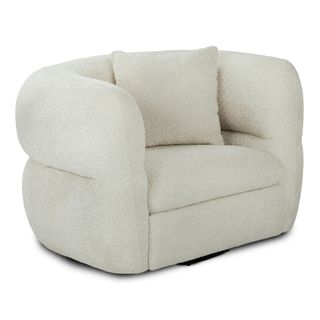 Quinn 40.5" Swivel Lounge Chair - Nouna Pearl
