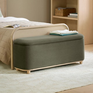 Maribo 48" Storage Ottoman - Felted Green