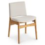 Nosh Dining Chair - Oak and Ratine Ivory