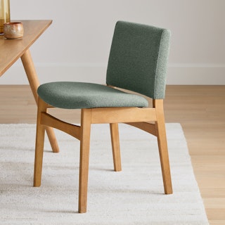 Nosh Dining Chair - Oak and Ratine Green
