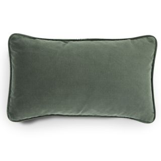 Lucca Velvet Small Pillow - Plush Pacific Green
