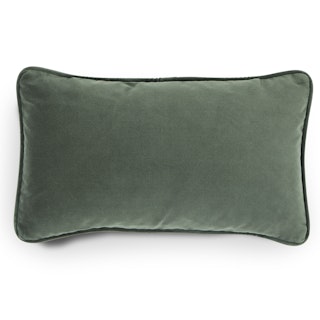 Lucca Velvet Small Pillow - Plush Pacific Green