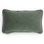 Lucca Velvet Small Pillow - Plush Pacific Green