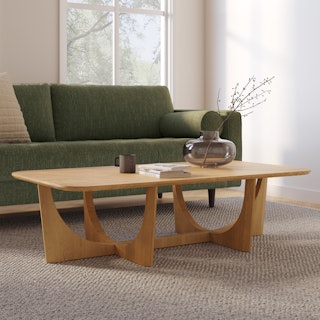 Tovi Oak Rectangular Coffee Table