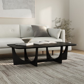 Tovi 55" Rectangular Coffee Table - Black