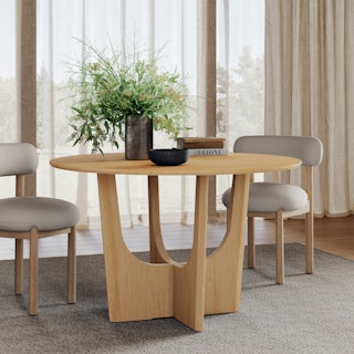 Tovi Round Dining Table for 4 - Oak