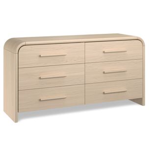 Faydra 6-Drawer Double Dresser - Natural Ash
