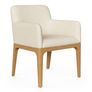 Rosin Dining Armchair - Natural Oak and Sand Ivory
