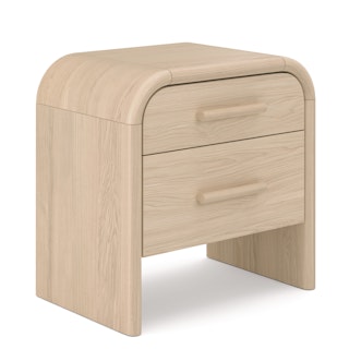 Faydra 2-Drawer Nightstand - Natural Ash
