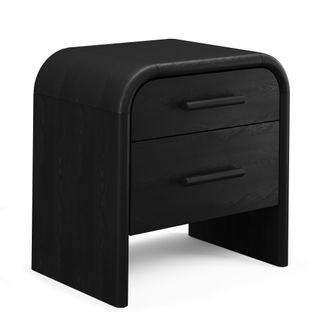 Faydra 2-Drawer Nightstand - Black