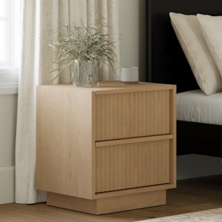 Kouva 2-Drawer Nightstand - Natural Oak